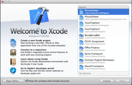 Xcode 4.4l(f)֧Mac OS X_(ki)l(f)h(hun)