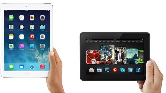 iPad Air VS Kindle Fire HDXuy